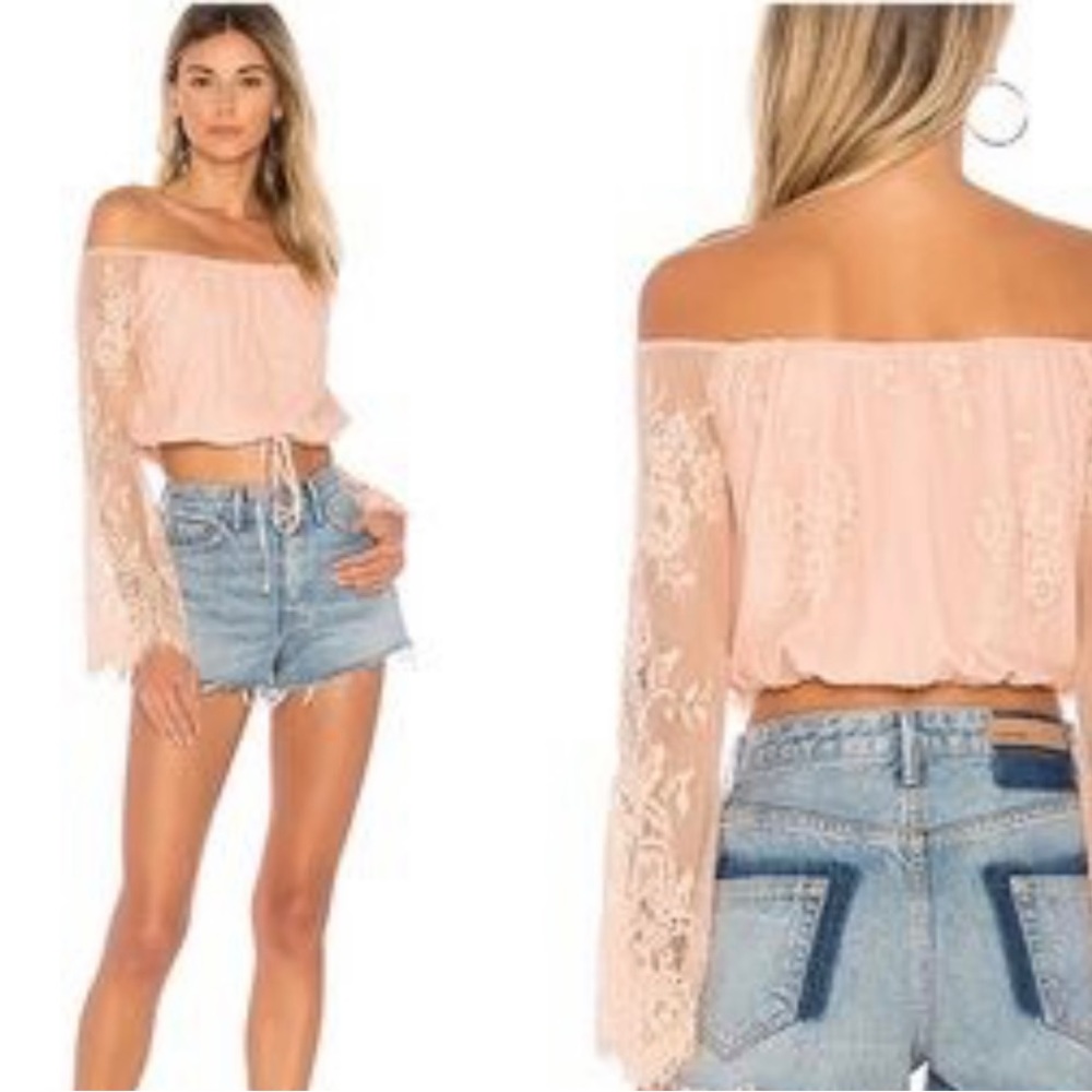 Lovers & Friends Lace Crop Top Size XS